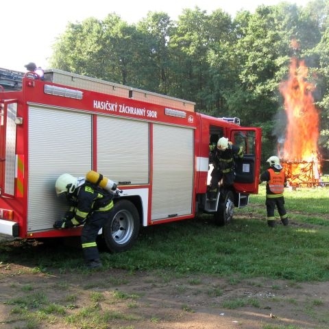 Ukázka práce hasičů pro Záchranáře